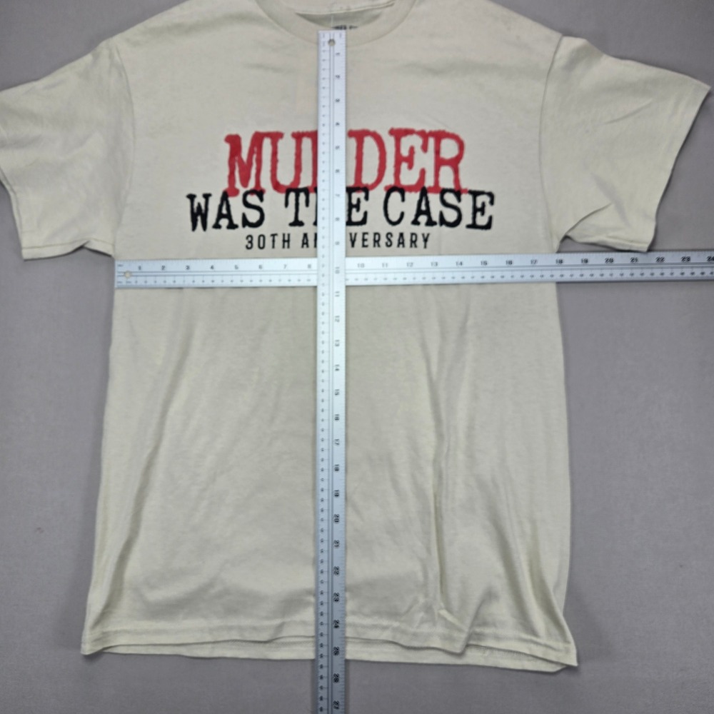 Death Row Records T-Shirt Murder Was The Case 30th Anniversary Beige Mens Size M - Picture 5 of 5